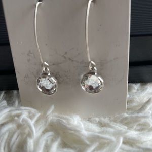 Sterling Silver and Swarovski Crystal earrings.